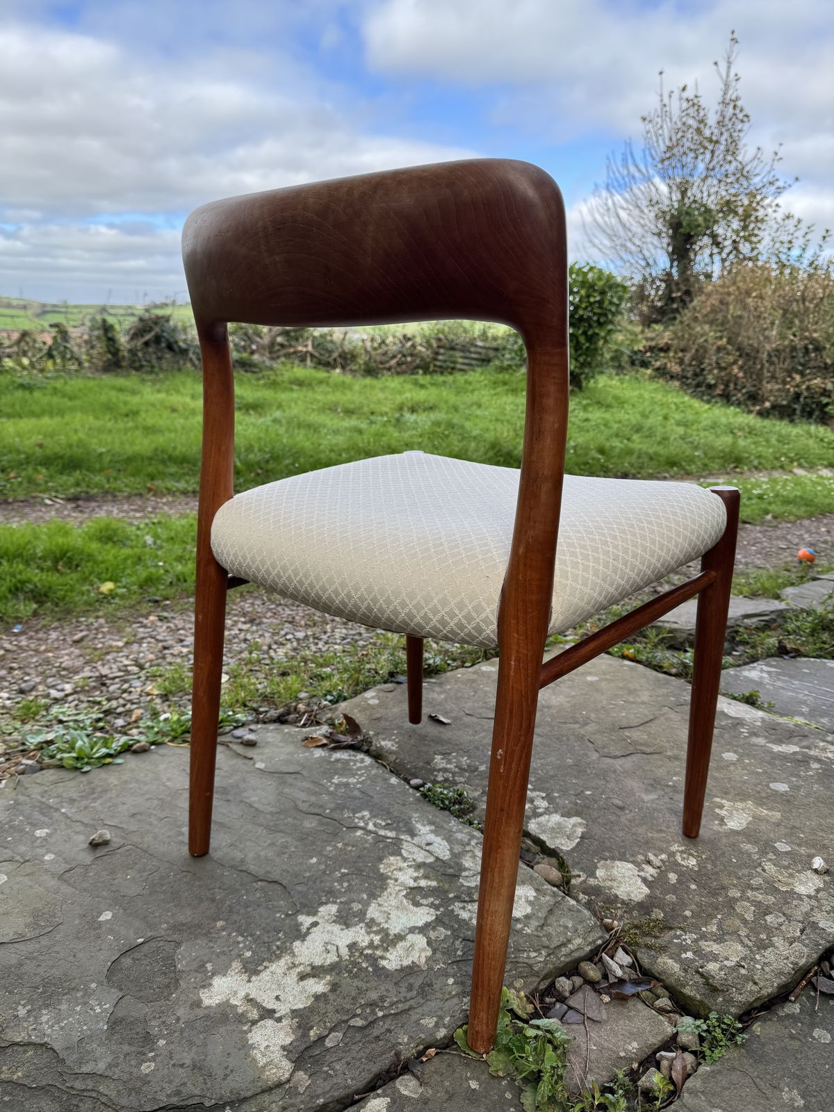 Authentic Set Of 6 Niels Otto Møller Dining Chairs, 4 Dining, 2 Carvers & Expanding Dining Table — Danish Mcm Design photo vinterior