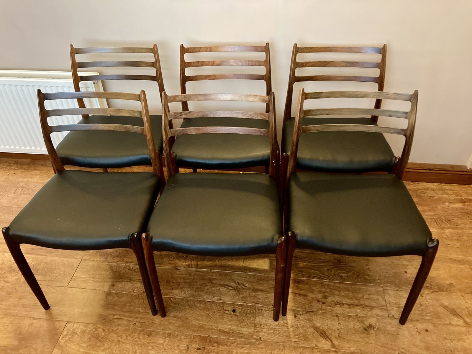 Niels Otto Moller Model 78 Circa 1950s   Set Of 6 X Dining Chairs