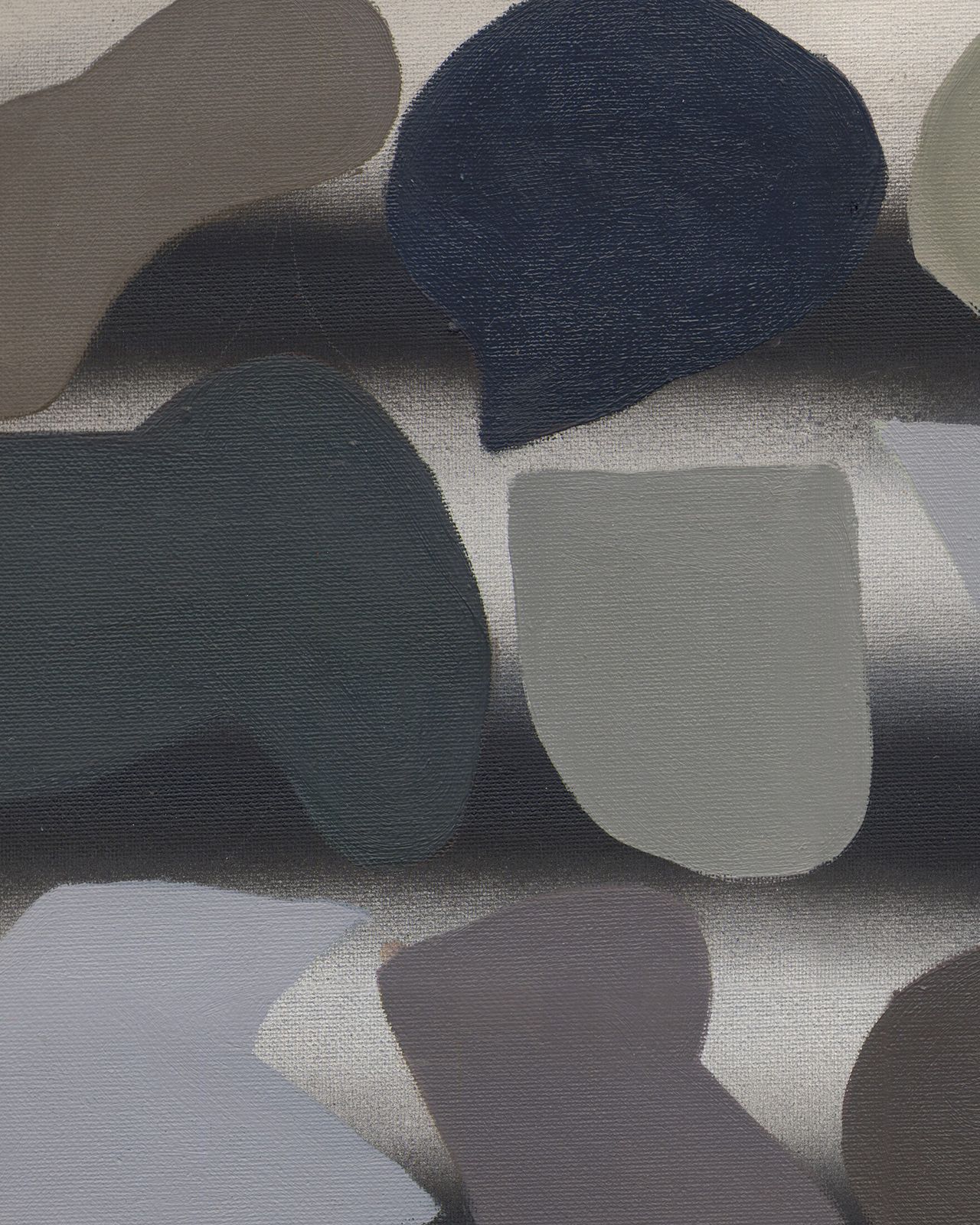 Beautiful Muted Abstract Painting By Renowned British Artist photo for sale