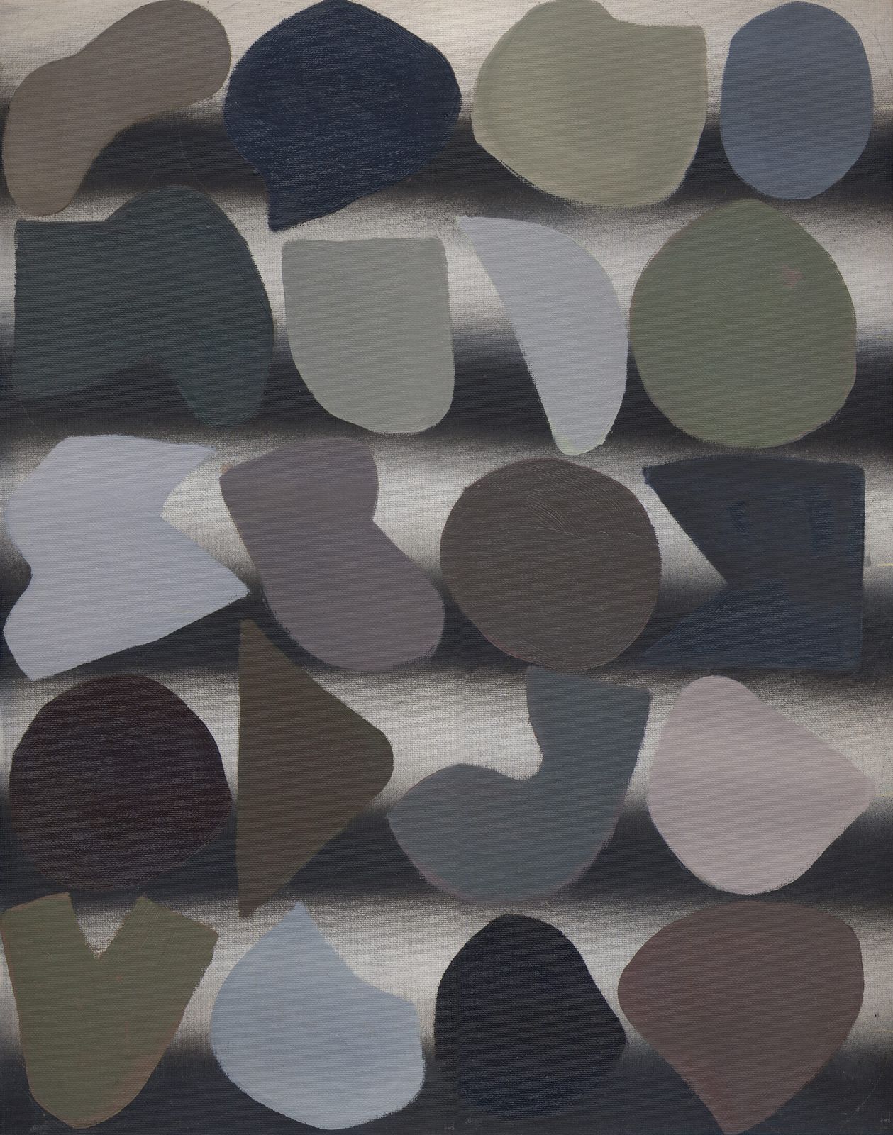 Beautiful Muted Abstract Painting By Renowned British Artist photo furniture
