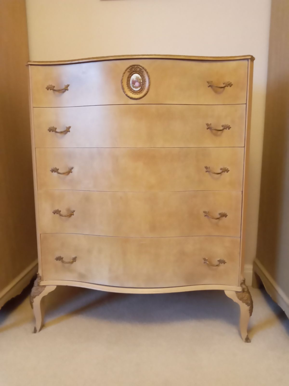 photo for sale Italian Baroque Style 5 Piece Bedroom Furniture