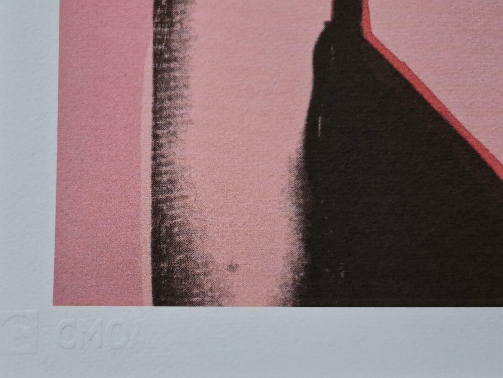 1980's Andy Warhol Portrait Of A Celebrity In Pink photo vinterior