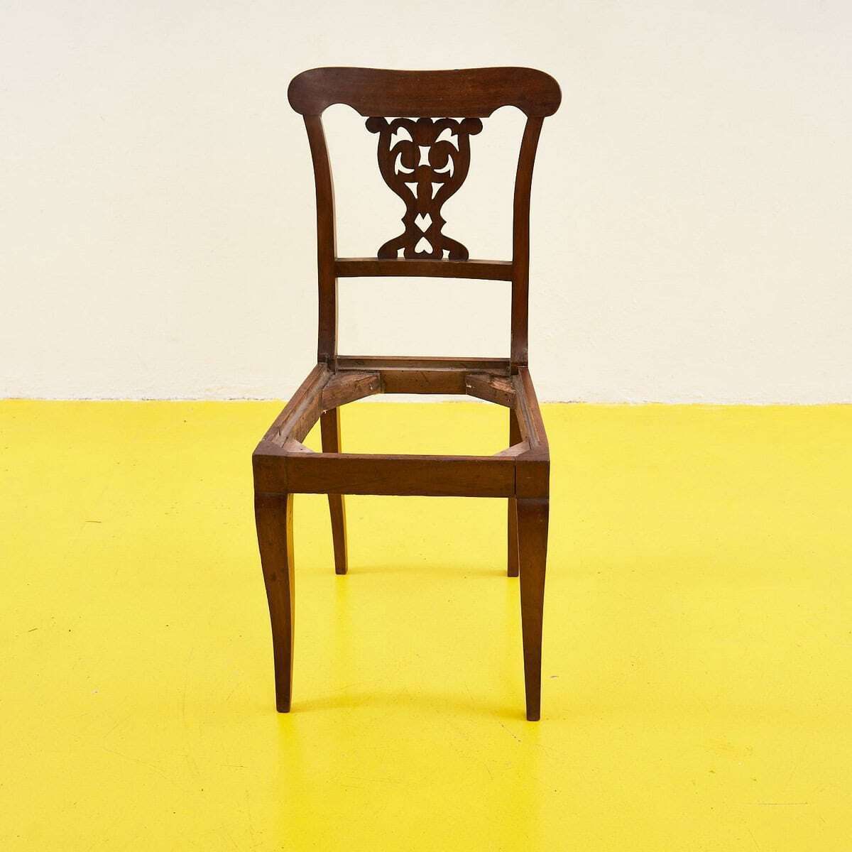 Elegant Antique Wooden Chair, 1800s