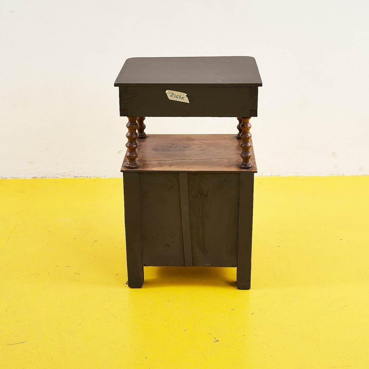 Elegant Antique Nightstand With Drawer photo vinterior