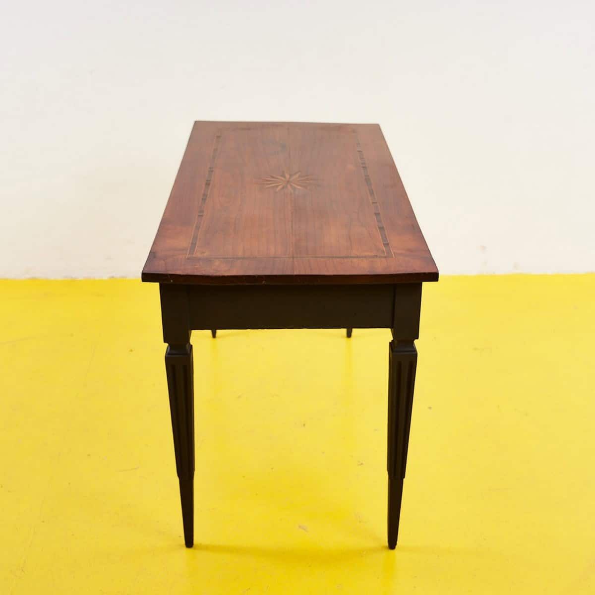 Elegant Inlaid Wooden Table, 1980s photo vinterior