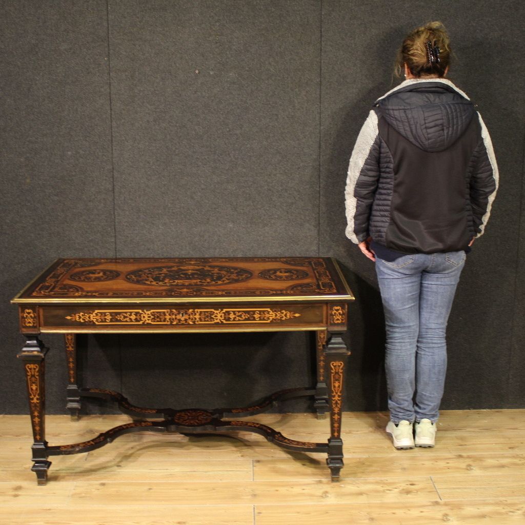 20th Century French Inlaid Writing Table photo for sale