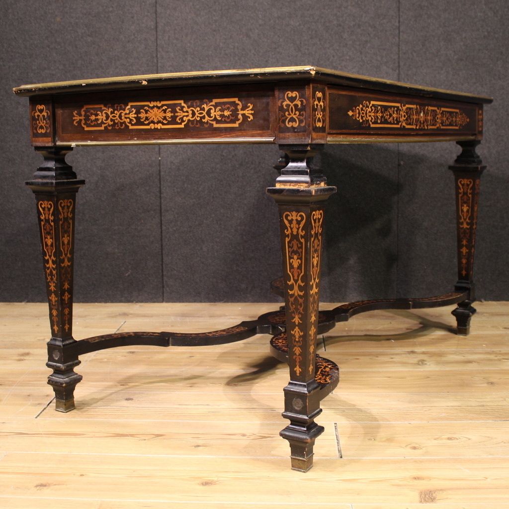 photo for sale 20th Century French Inlaid Writing Table