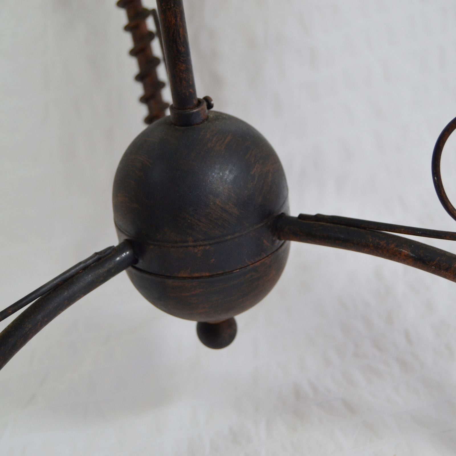 Vintage 1990's Ceiling Light, Twisted Metal 3 Arm photo for sale