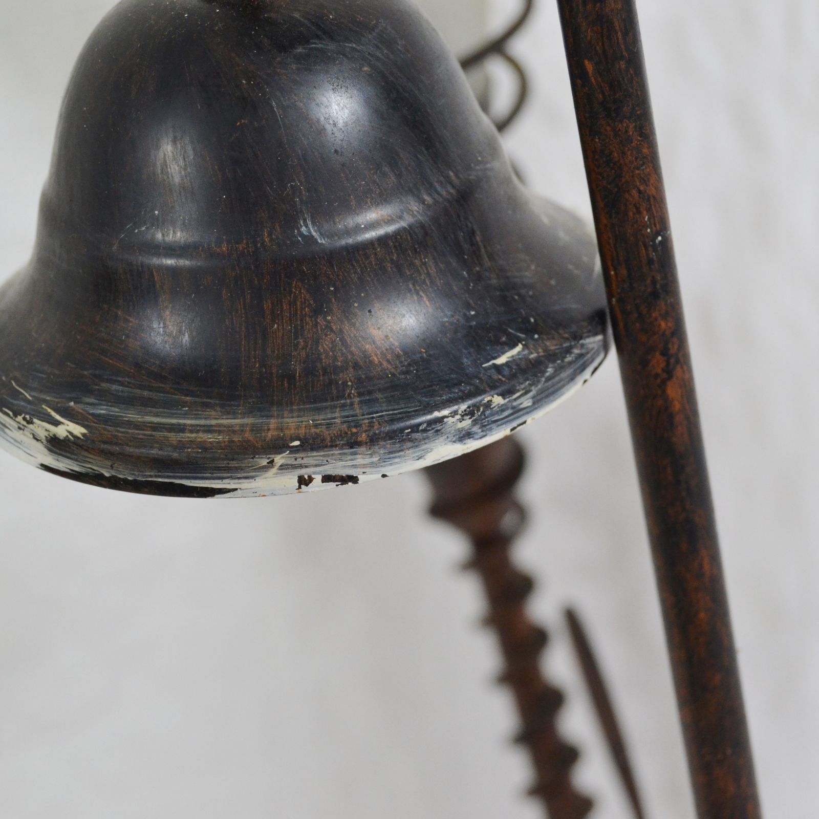 Vintage 1990's Ceiling Light, Twisted Metal 3 Arm photo vintage