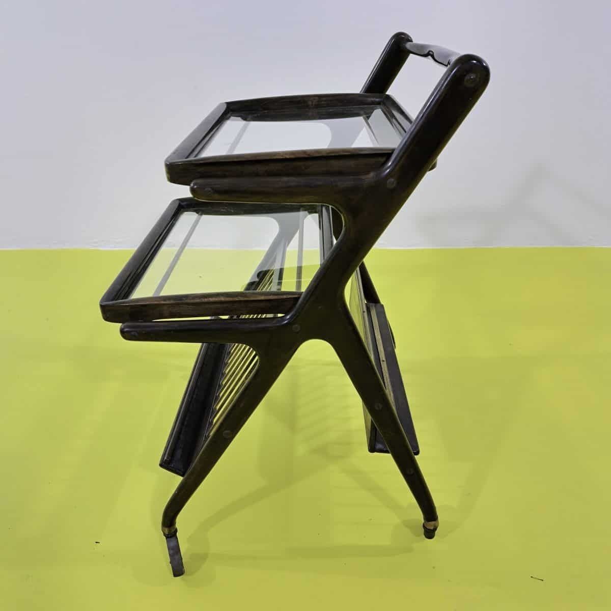 Elegant 60s Food Trolley – Attr. Design Ico Parisi photo Furniture