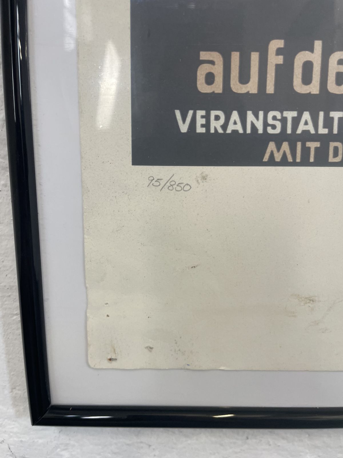 photo furniture 1938 “Grosser Preis Von Deutschland – Nürburgring” Limited Edition Print By Alfred Hierl | No. 95/850 | Produced For Coys Of Kensington