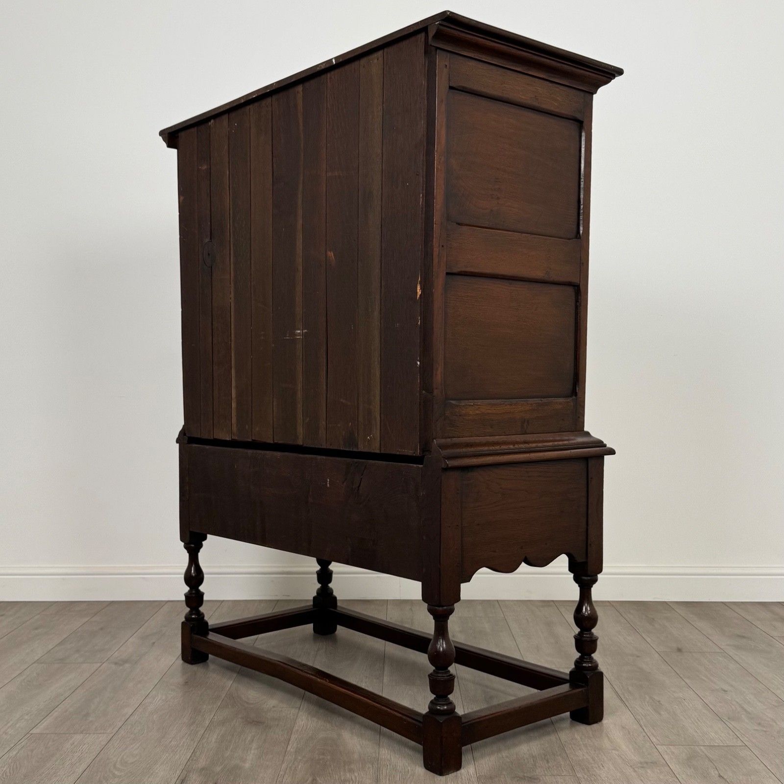Antique 19th Century Jacobean Style Cupboard In Oak photo buy