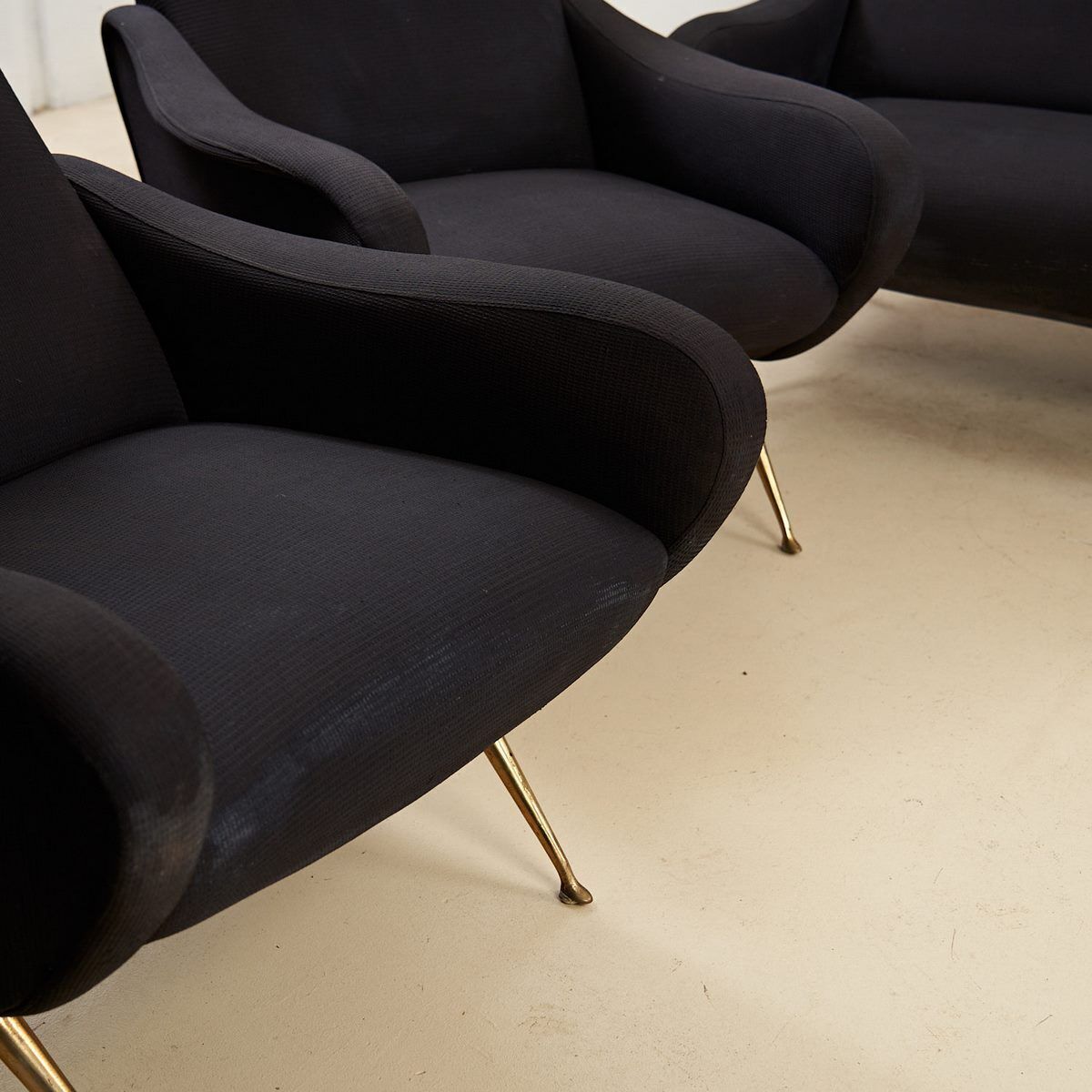 Sofa And Three Armchairs From The 1950s photo furniture