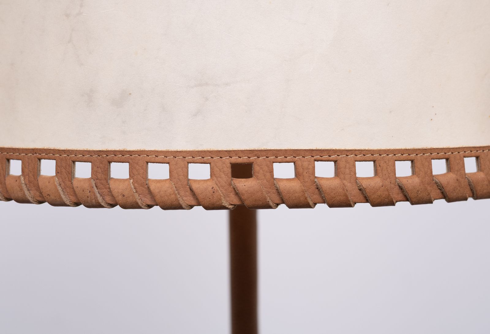 Floor Lamp Charlotte Wawer Parchment Shade Brass Details 1950s Germany photo buy