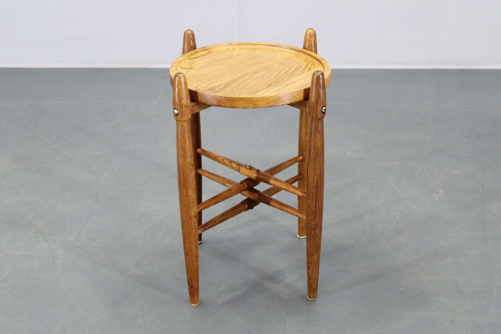 1960s Danish Solid Oak Side Table By Arne Basse For Knabstrup photo 1215.0