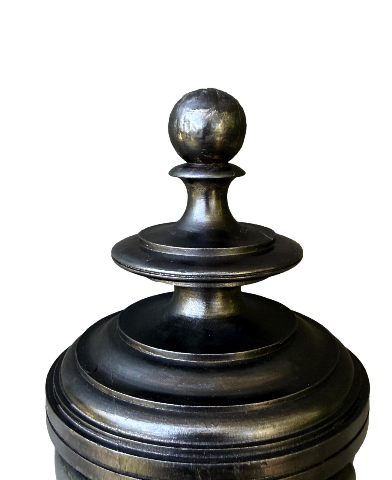 photo vinterior French Antique Architectural Wood Stairwell Finial, Napoleon III