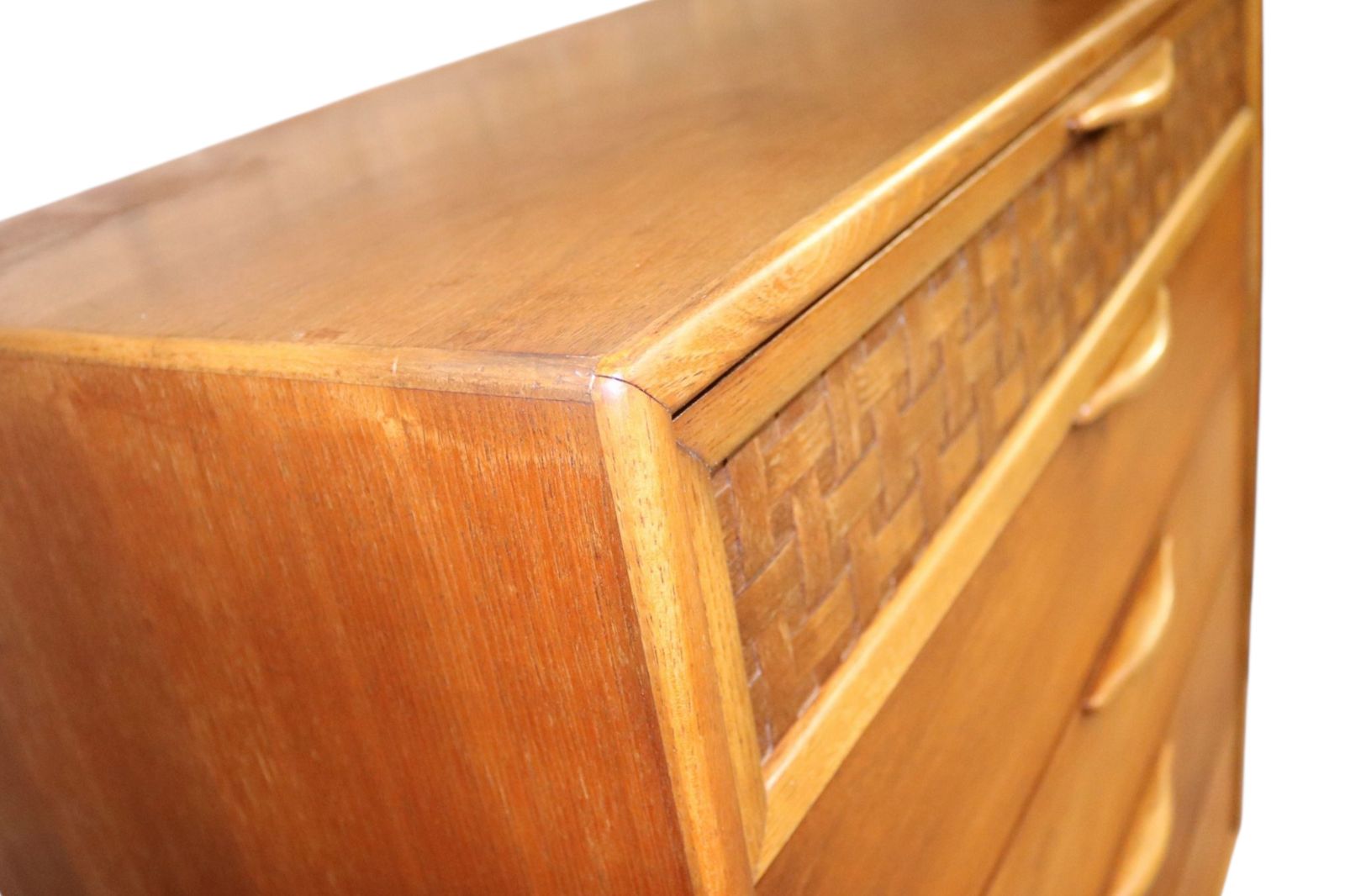 Rare Mid Century Lane ' Perception ' Large Teak Chest Of Drawers photo vinterior