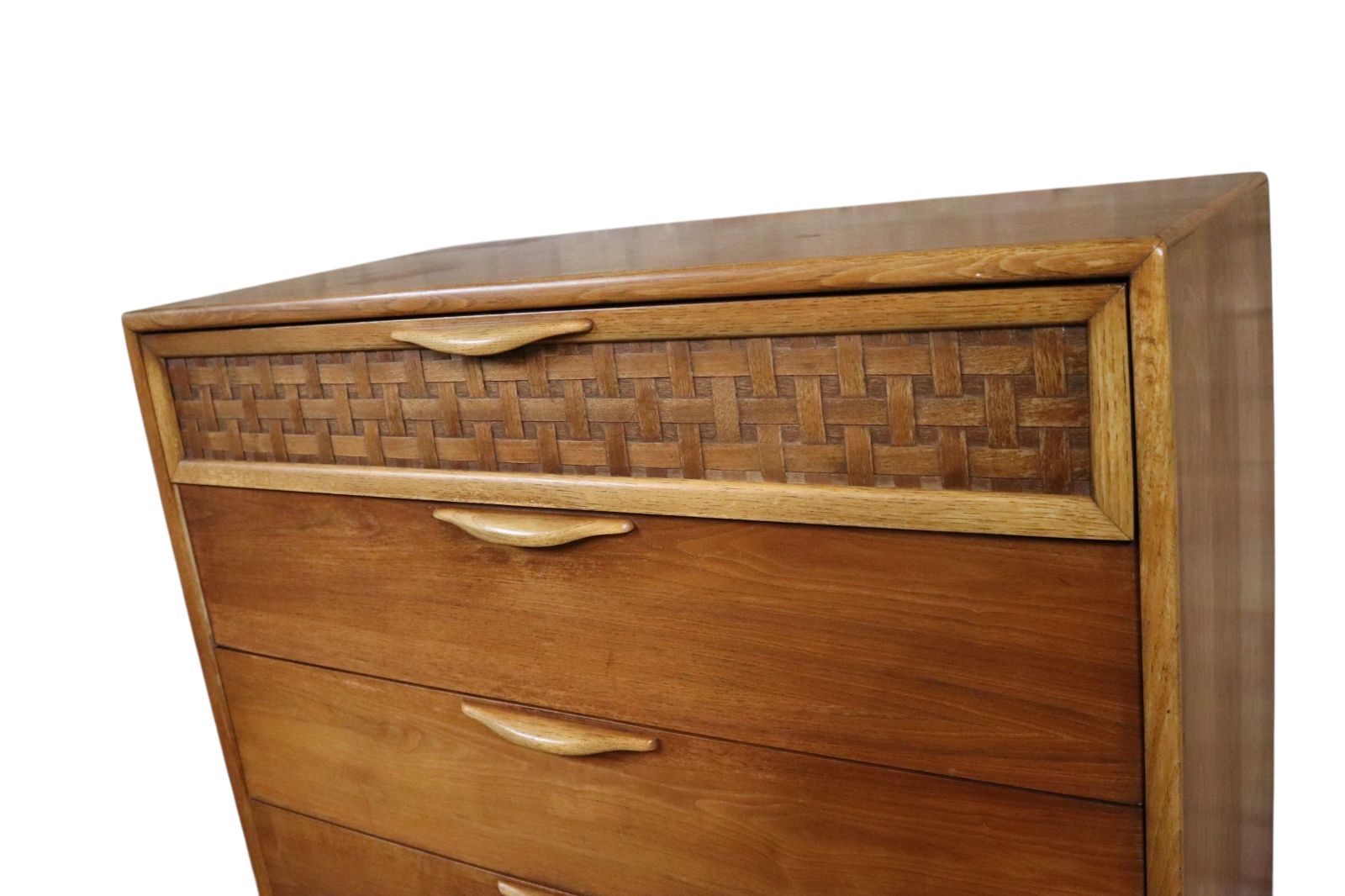 photo vintage Rare Mid Century Lane ' Perception ' Large Teak Chest Of Drawers