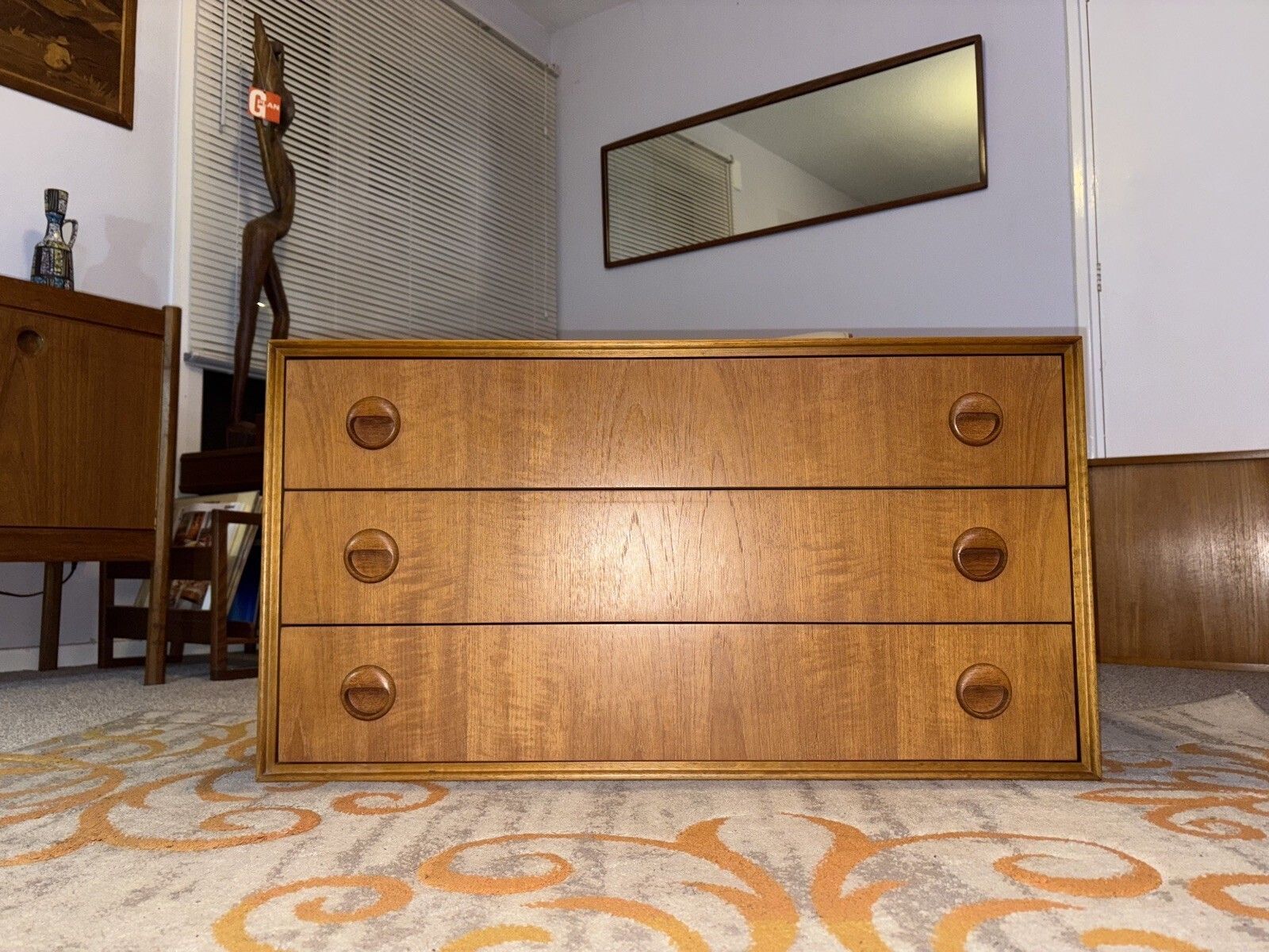 Staples Ladderax Teak Chest Of Drawers Danish Style Mcm G Plan Era Retro photo Furniture