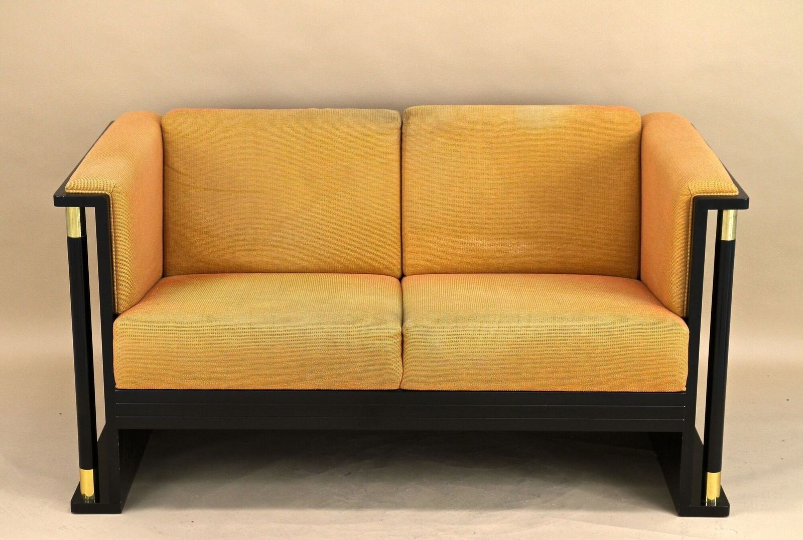 20th Century Art Nouveau Two Seat Sofa, School Of J. Hoffmann, At Ca. 1910 photo furniture