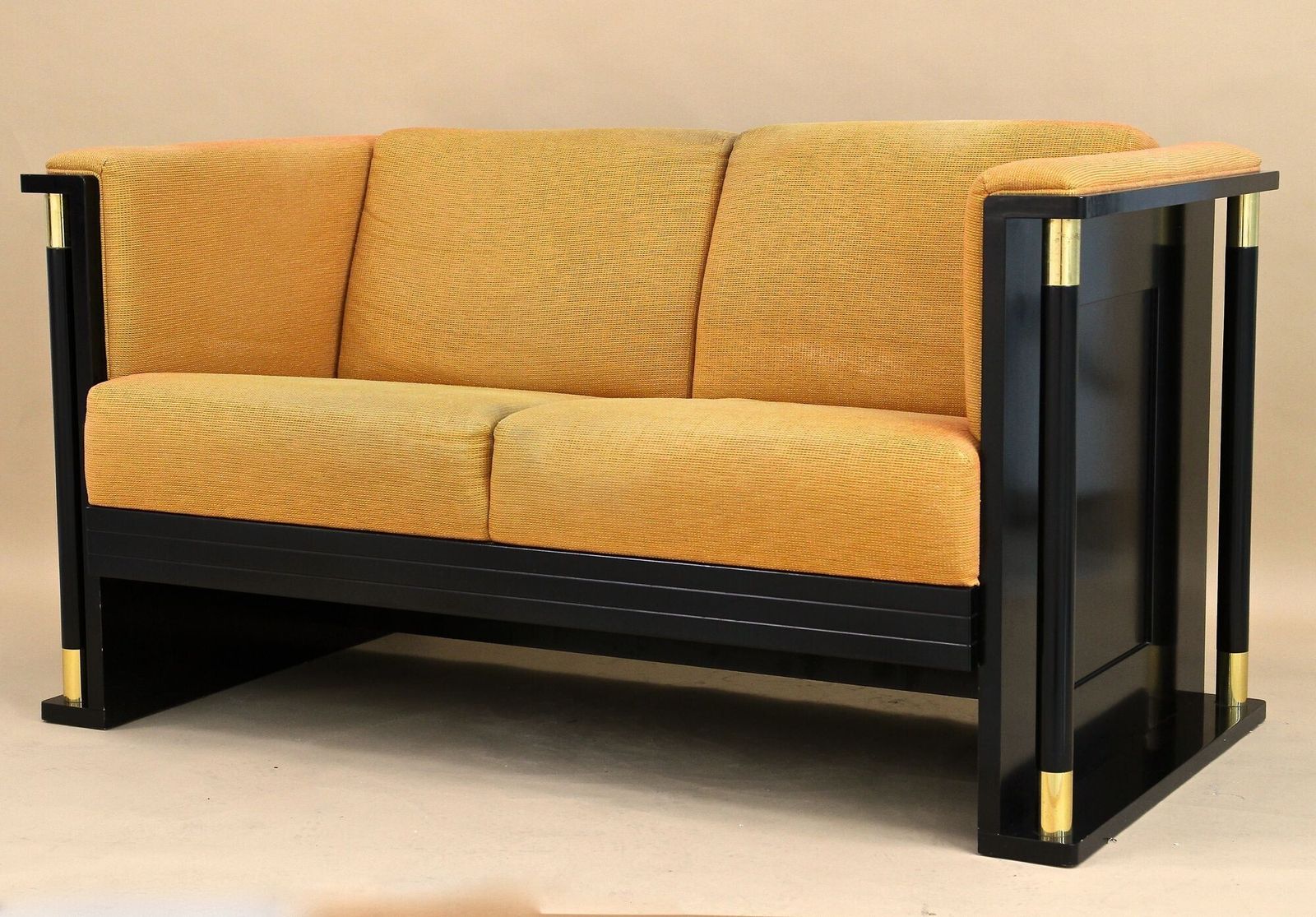 Furniture 20th Century Art Nouveau Two Seat Sofa, School Of J. Hoffmann, At Ca. 1910 photo