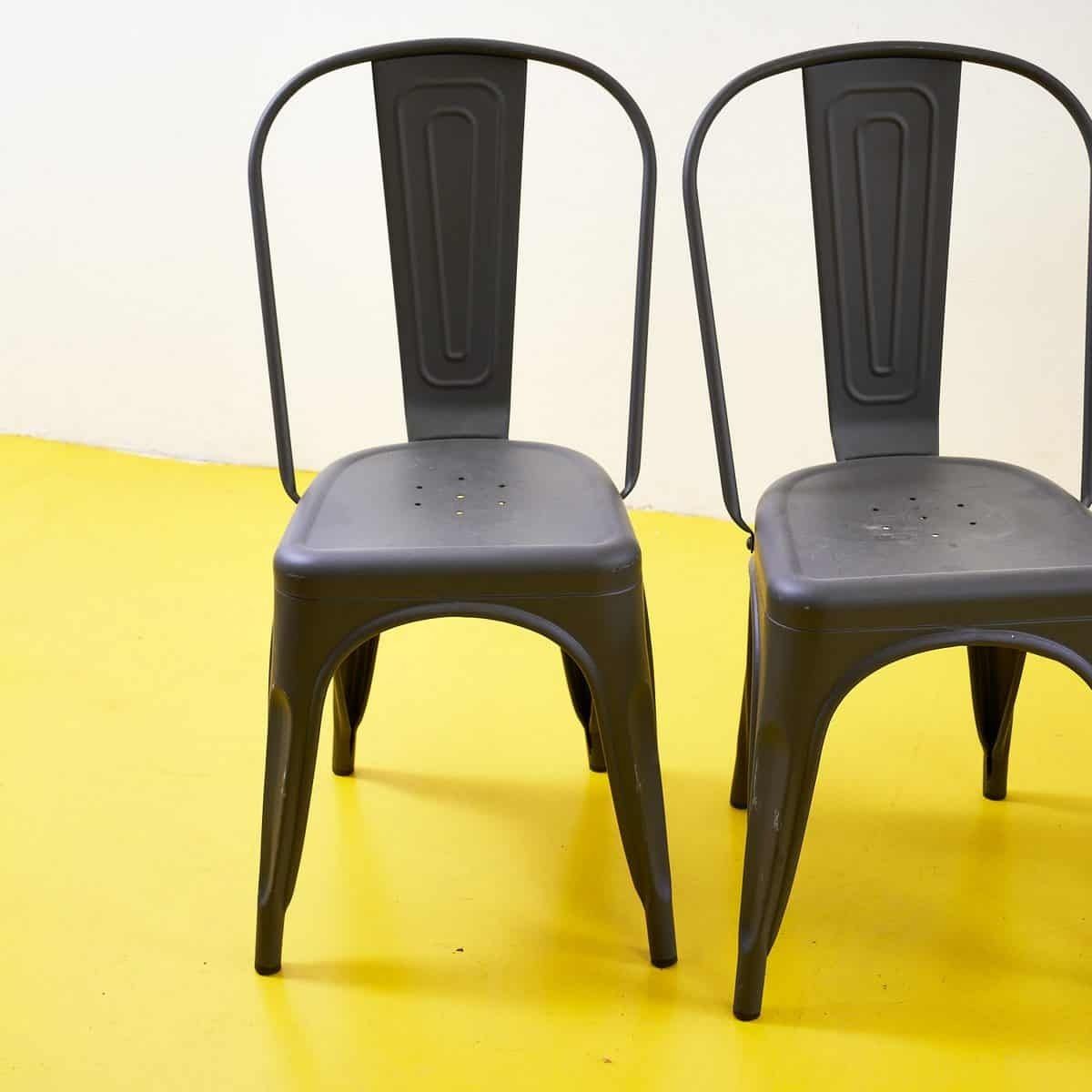 Elegant 4 Piece Industrial Style Metal Chairs photo 350.0