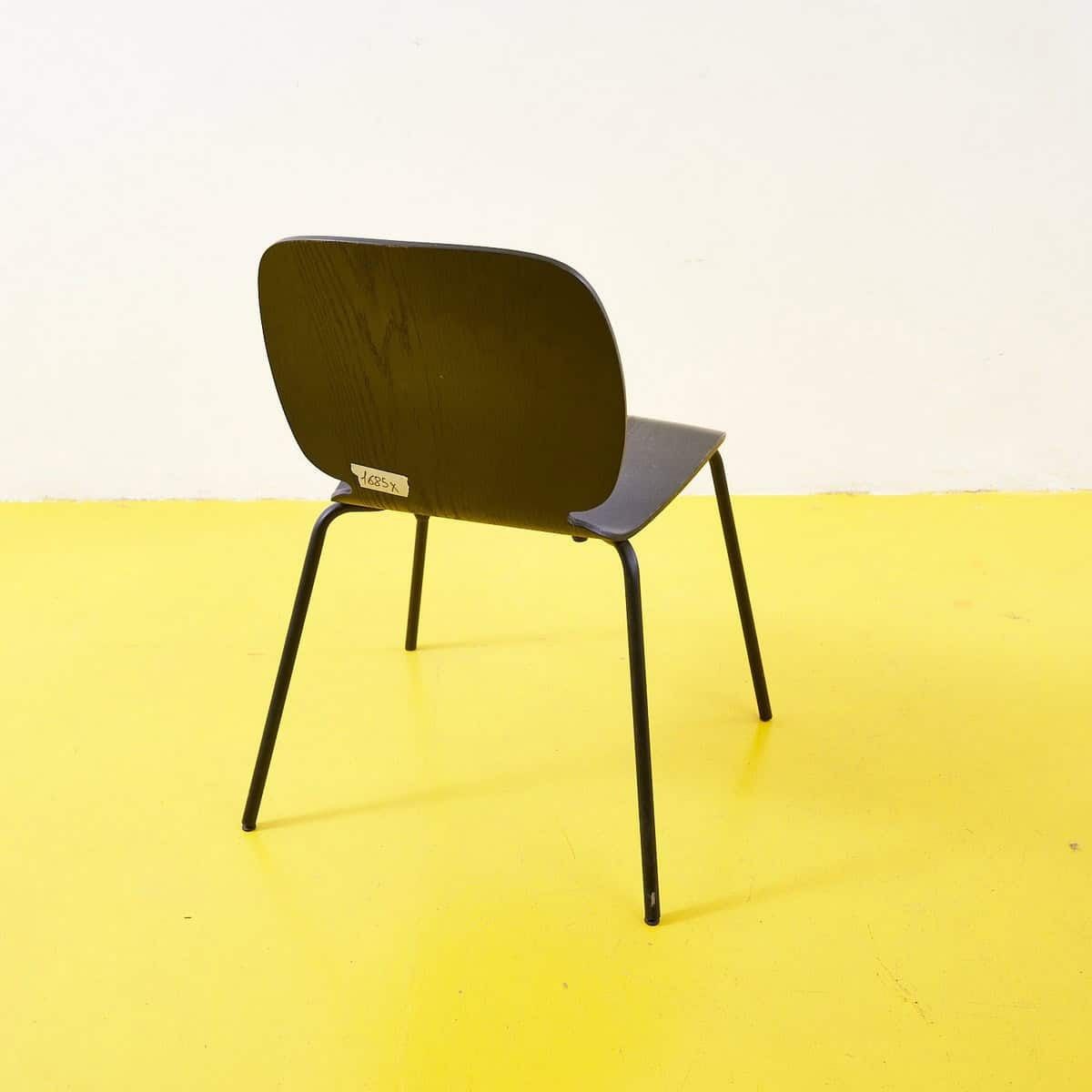 Elegant Black Wooden Chair, 2000s photo 98.0