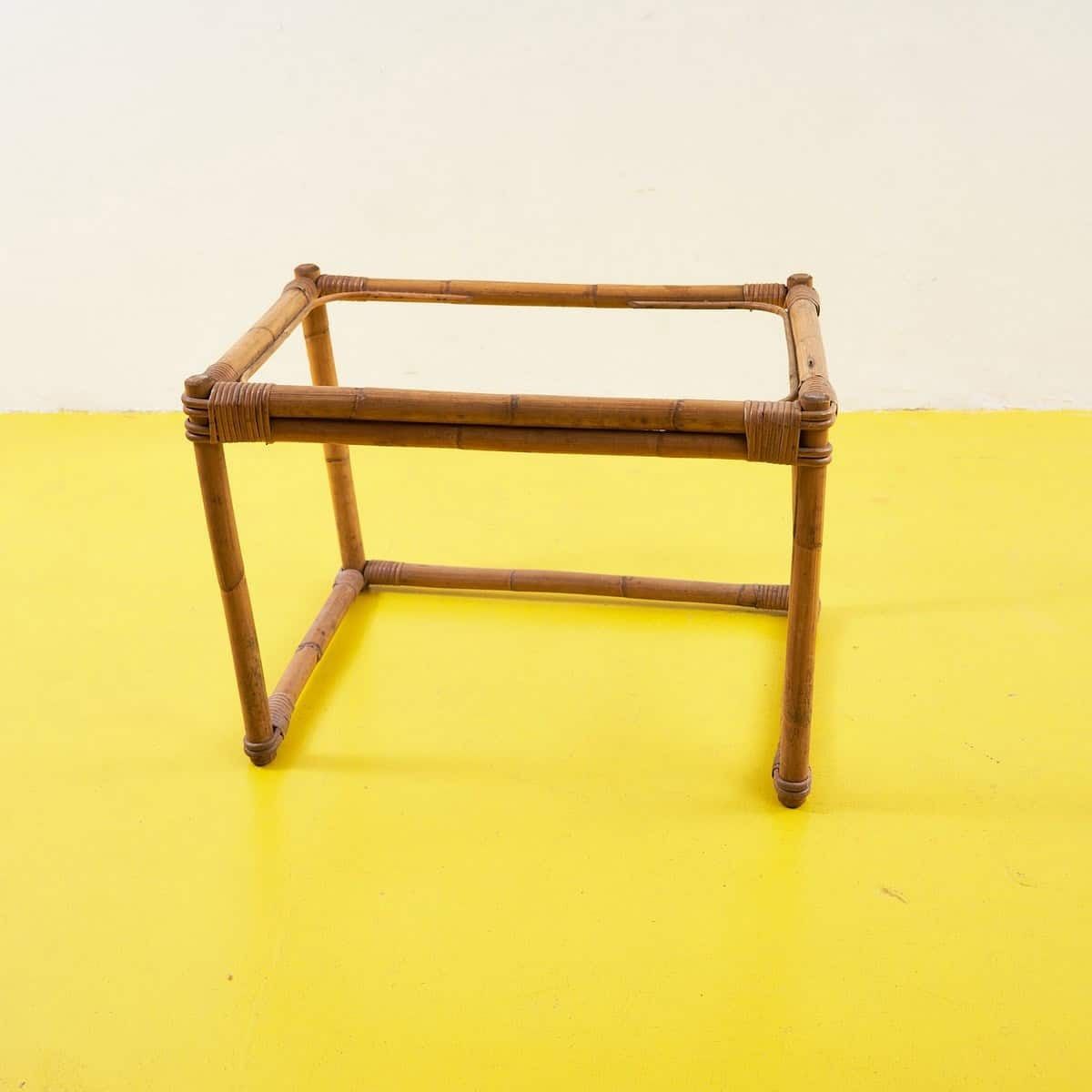 Vintage Rattan Coffee Table Structure