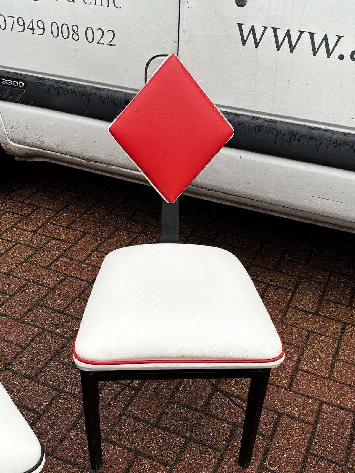 Mid Century Set Of Card Suit Dining Chairs, Poker Chairs, Games Table Chairs. photo Furniture