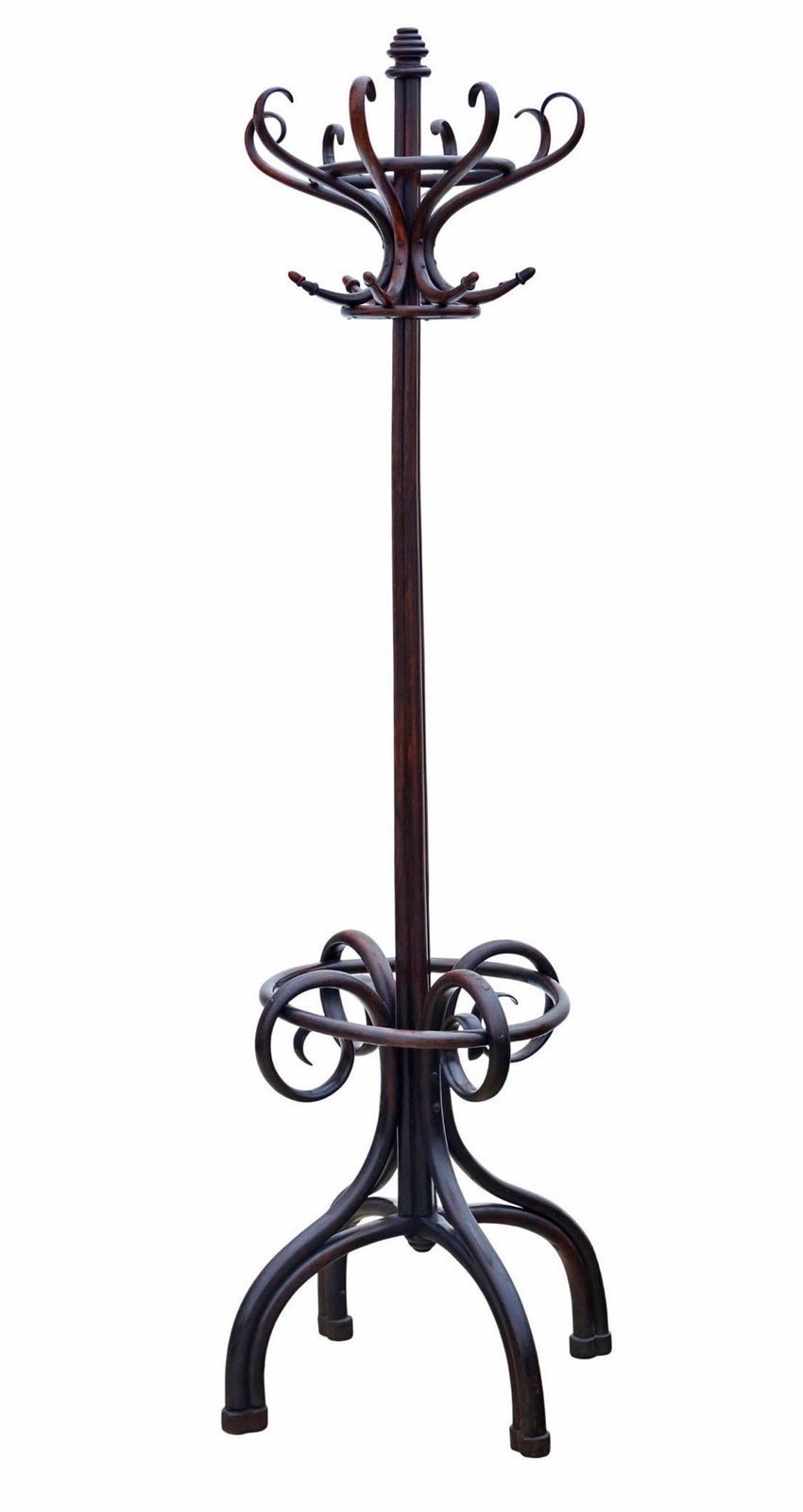 Antique C.1900 Bentwood Hall Stand For Hats, Coats, Sticks & Umbrellas
