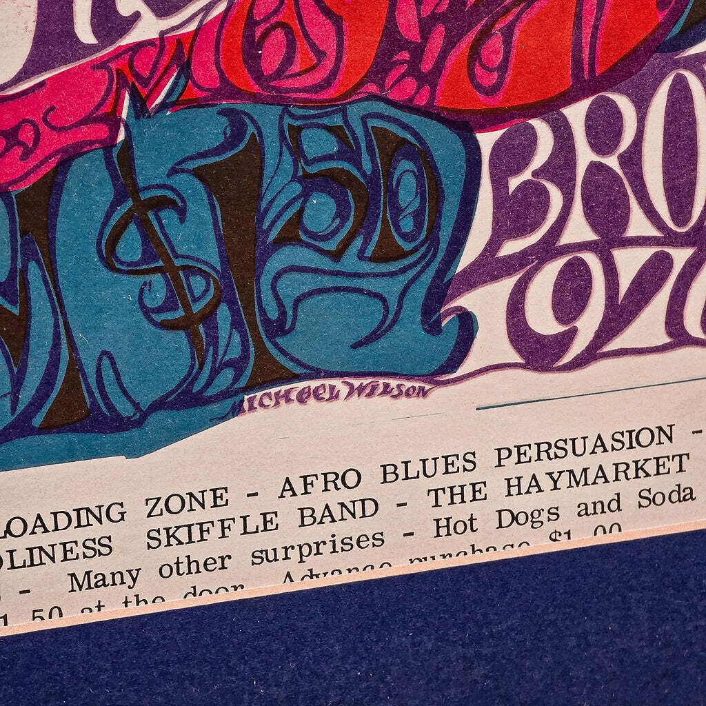 photo furniture Original Concert Poster, American, Psychedelic Art, Berkeley Free Press, C.1970