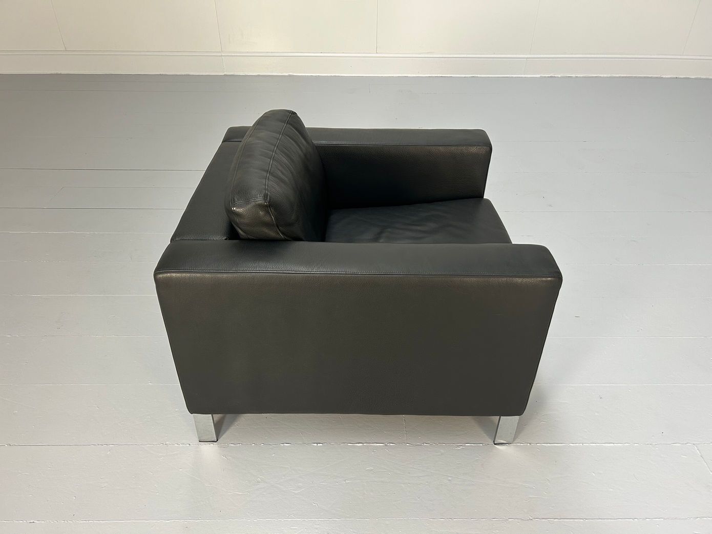 Walter Knoll “Foster 503.10” Armchair In Black Leather photo vintage