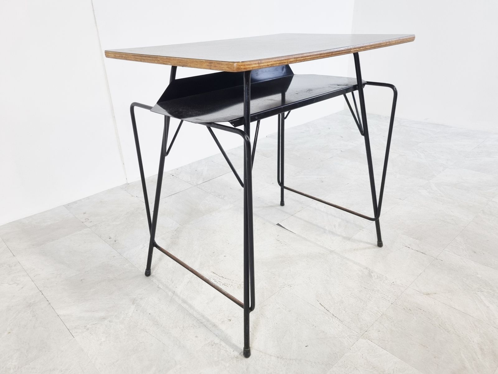 Vintage Desk By Willy Van Der Meeren For Tubax, 1950s