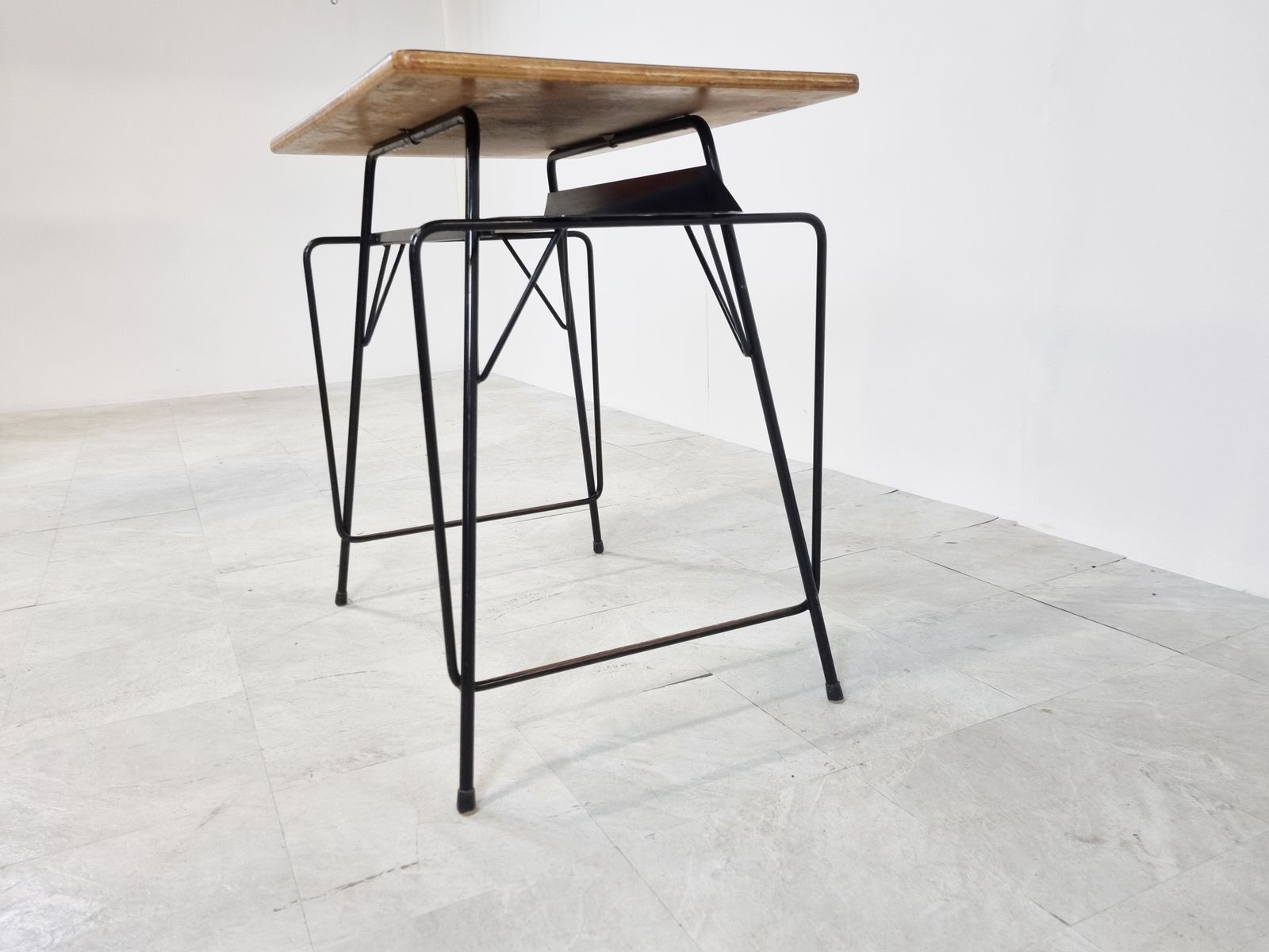 Vintage Desk By Willy Van Der Meeren For Tubax, 1950s photo Furniture