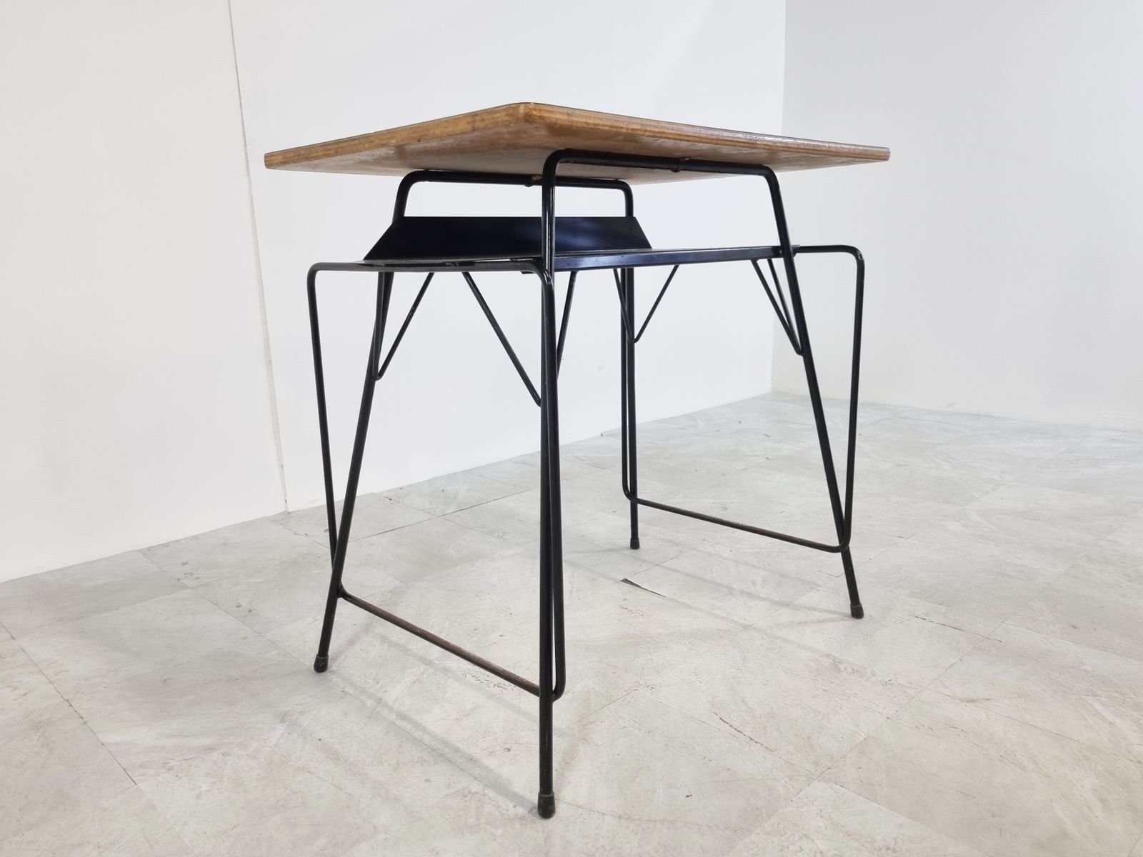 Vintage Desk By Willy Van Der Meeren For Tubax, 1950s photo buy