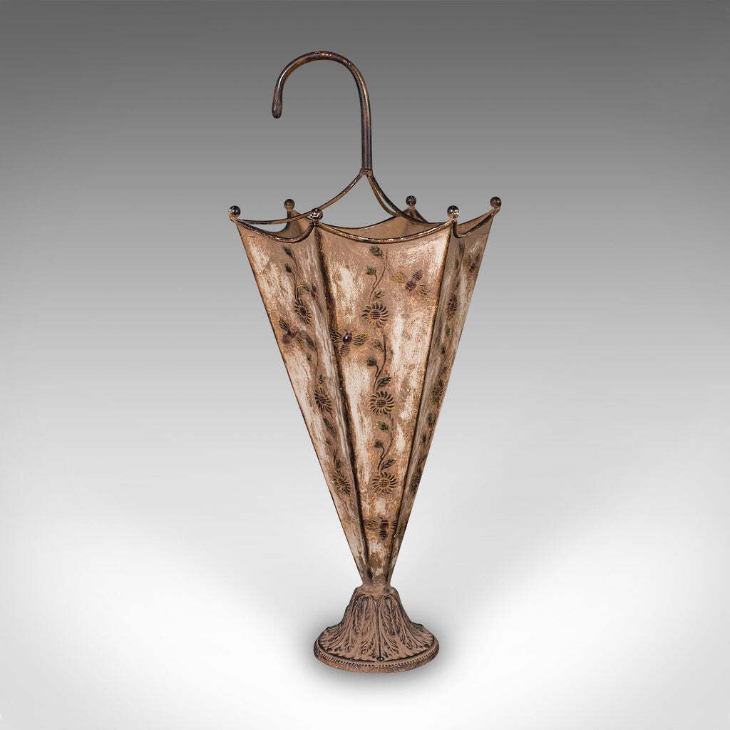 Vintage Umbrella Stand, English, Art Nouveau Revival, Entrance Hall Drip Tray photo for sale