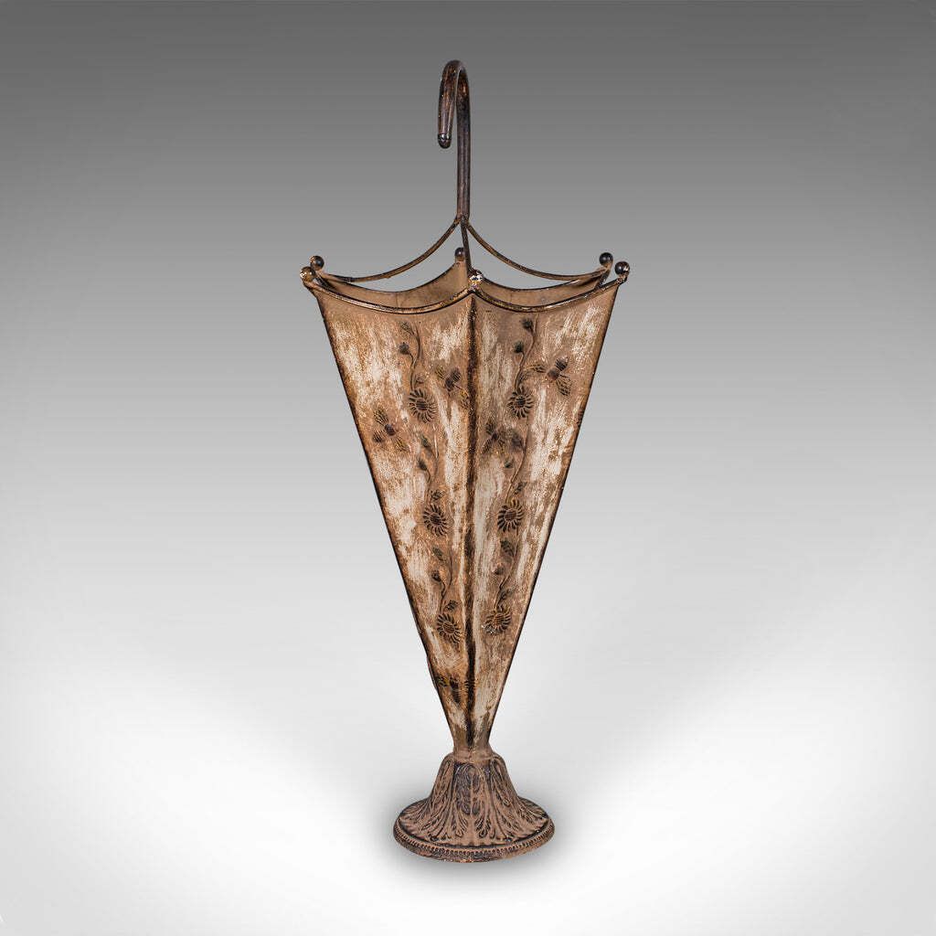 Vintage Umbrella Stand, English, Art Nouveau Revival, Entrance Hall Drip Tray photo Home Decor