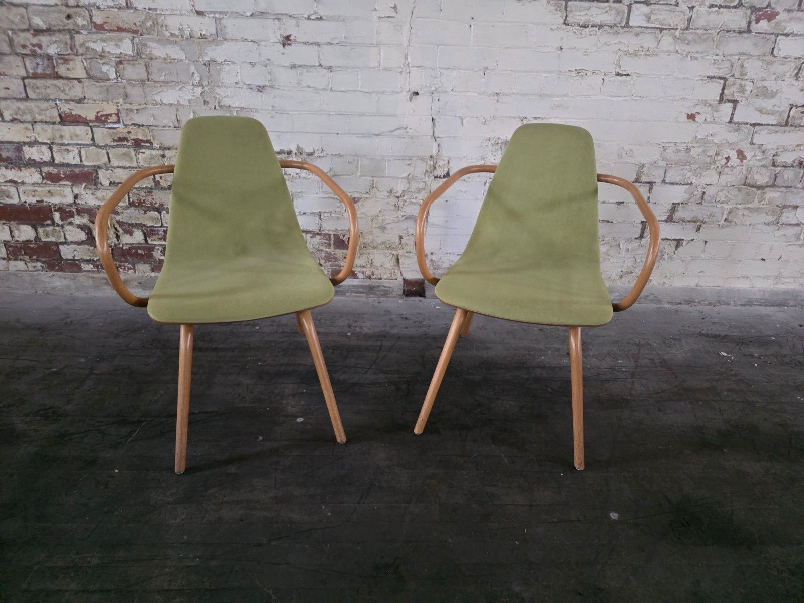 A Pair Of Ton Bentwood Armchairs photo furniture