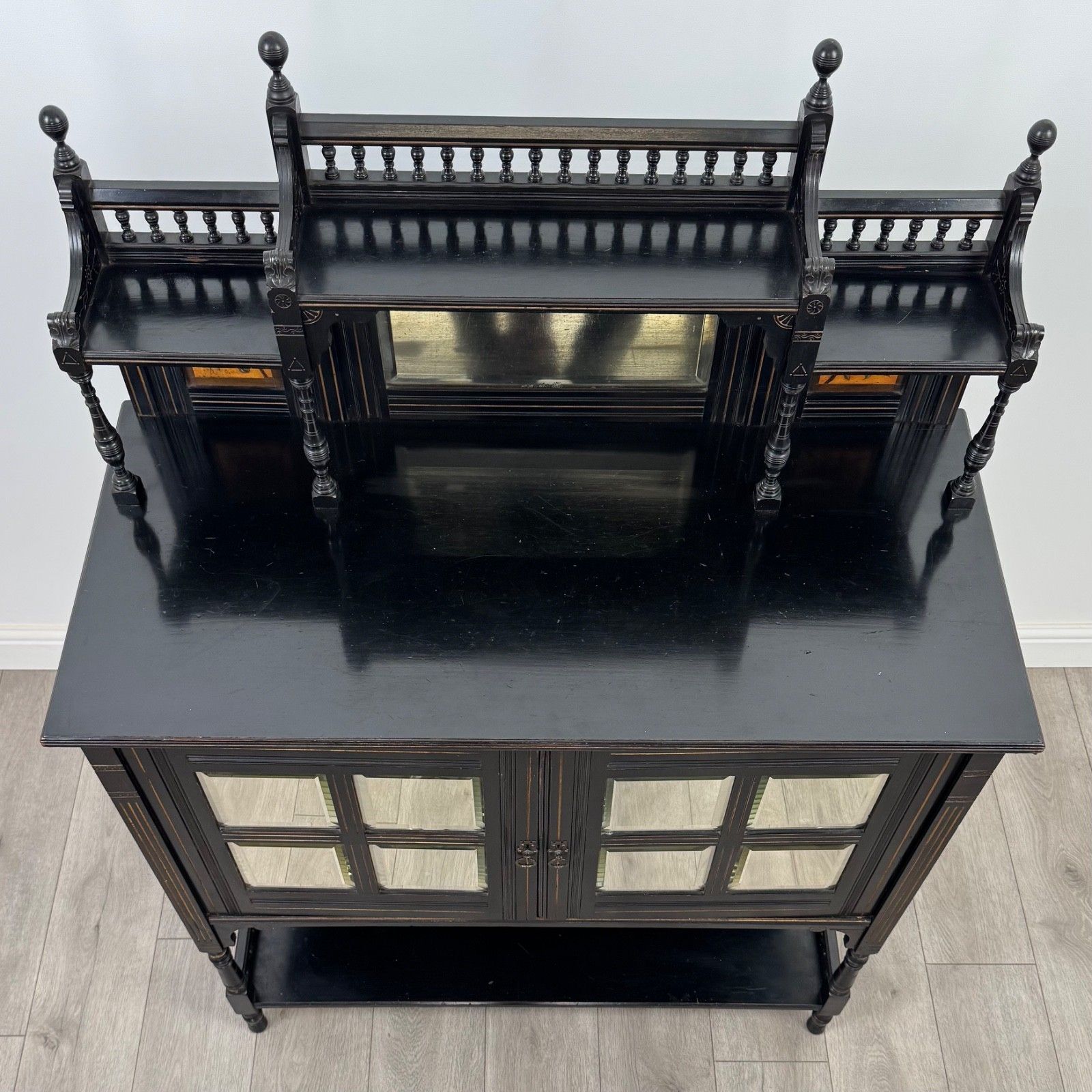 photo for sale Antique 19th Century Ebonised Aesthetic Movement Cabinet