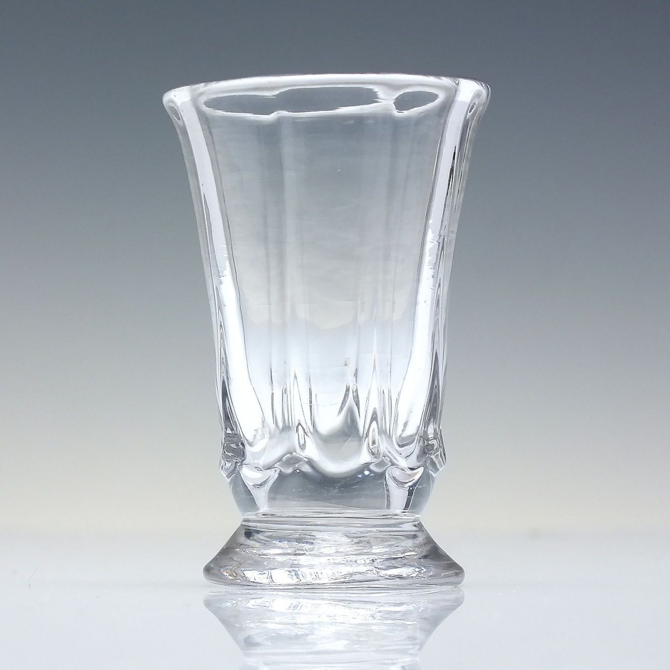 18th Century Petal Moulded Whisky Dram Shot Glass C1740 photo furniture