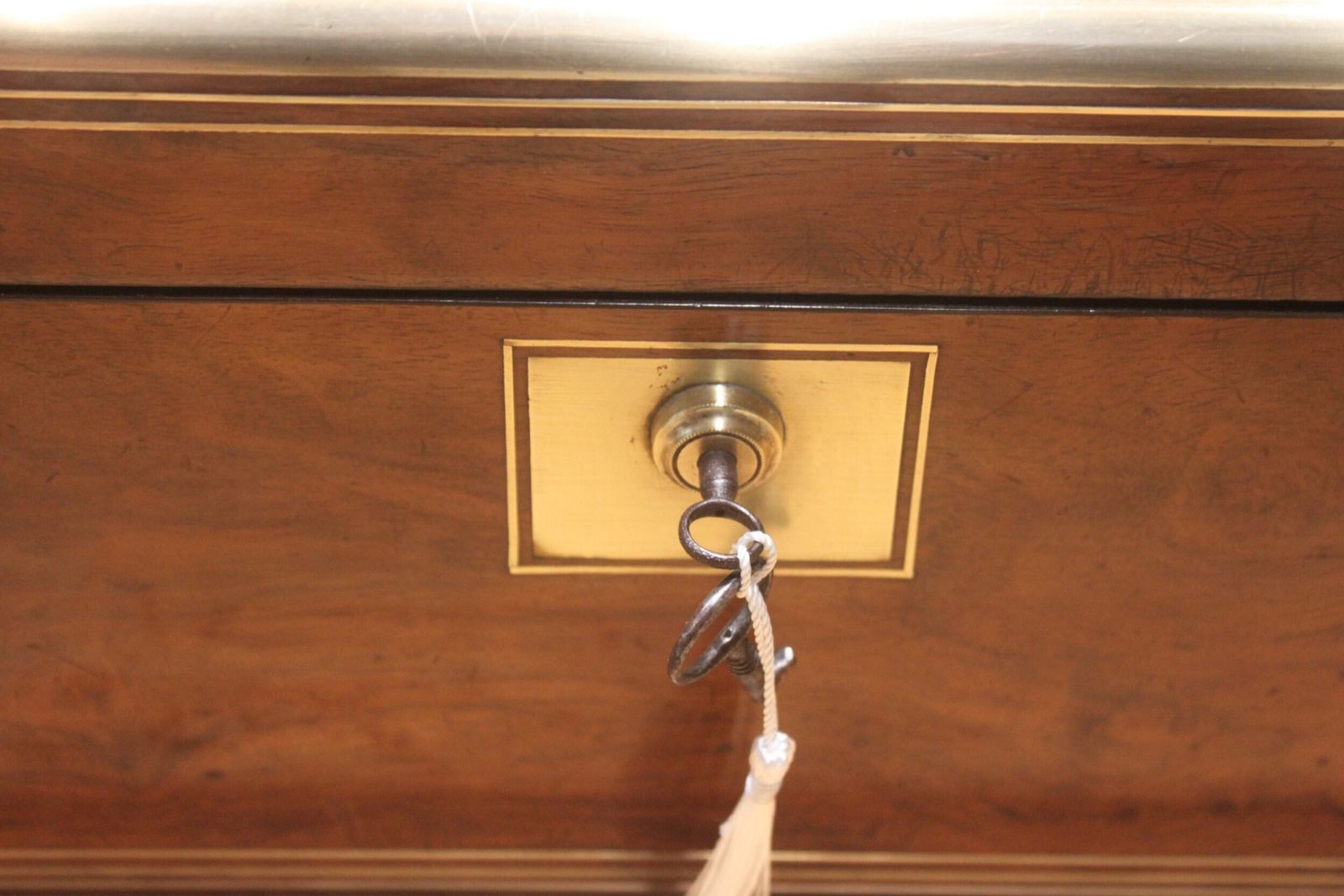 Victorian Figured Walnut Writing Slope With Bramah Lock And Keys And Secret Drawers photo for sale