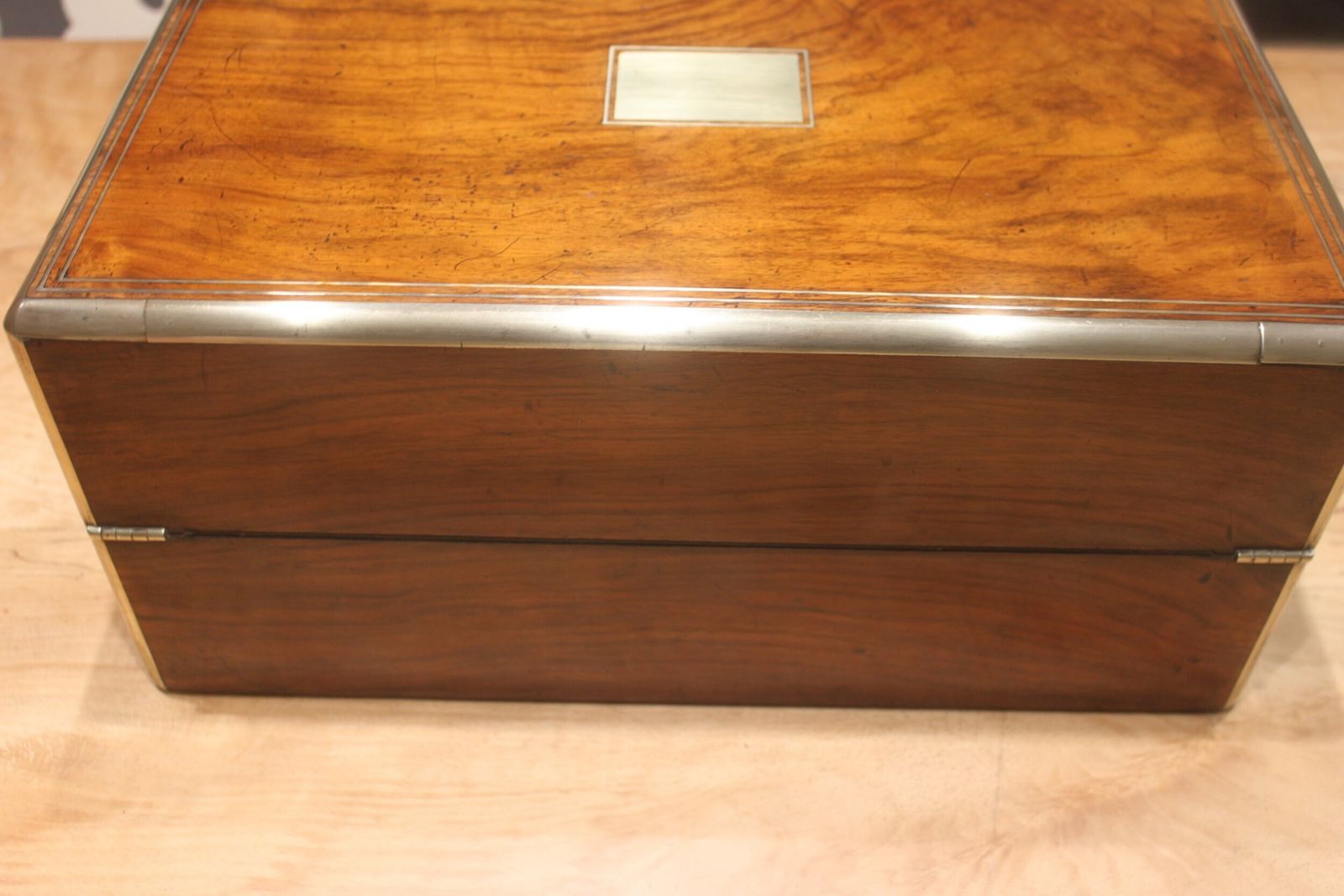 Victorian Figured Walnut Writing Slope With Bramah Lock And Keys And Secret Drawers photo buy