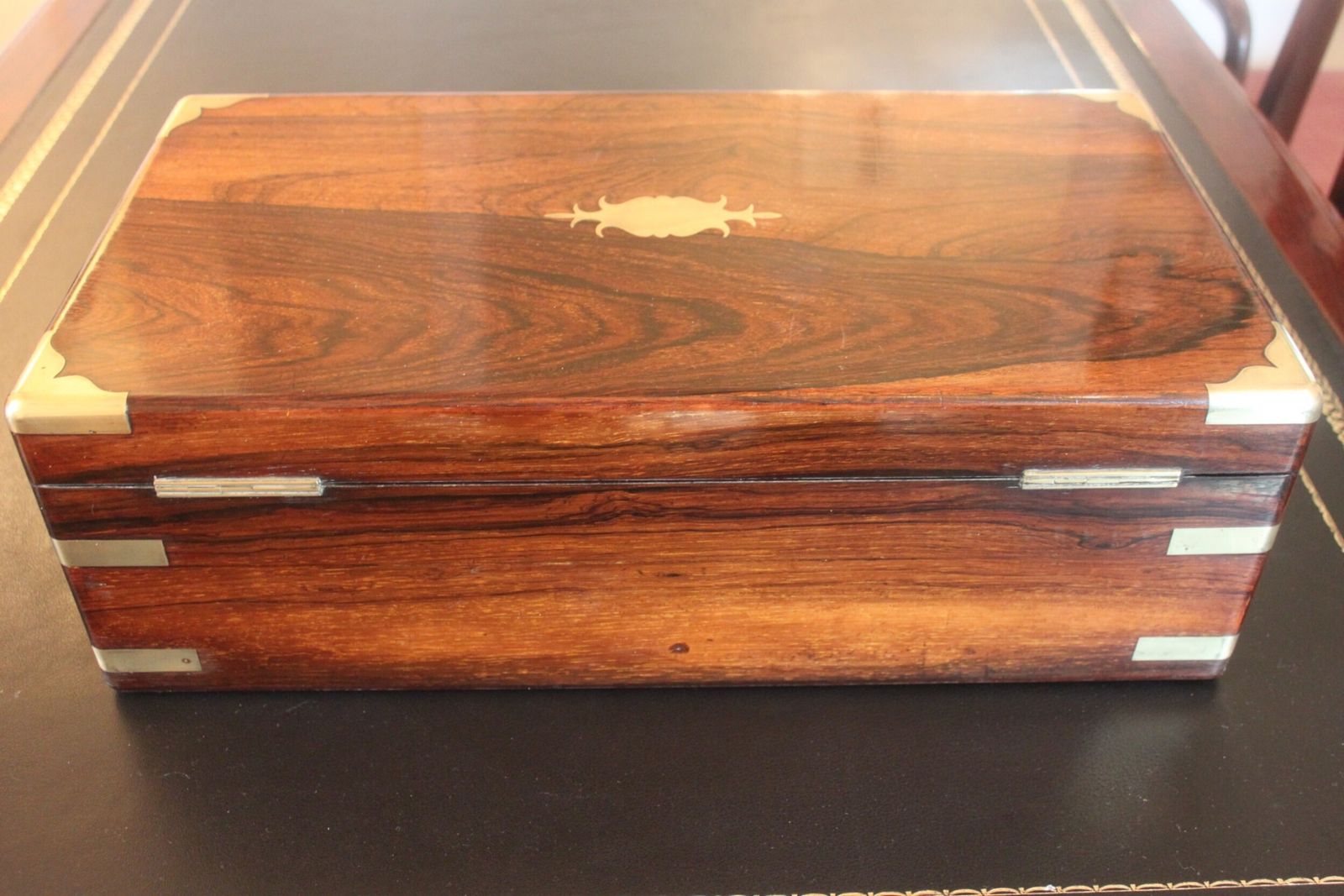 A Fine Late Georgian Rosewood Bi Fold Writing Slope With Secret Drawers photo Furniture