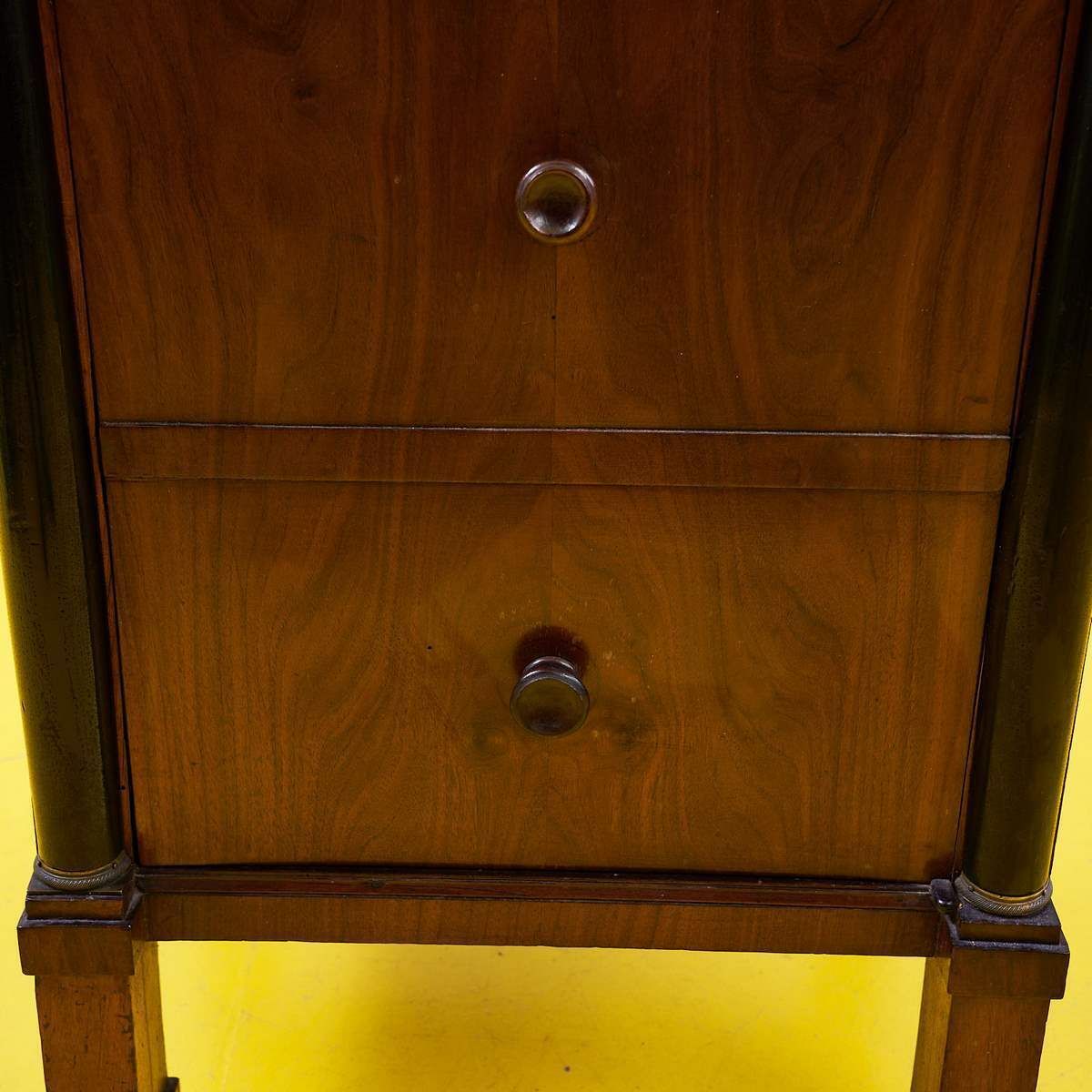 Antique Empire Bedside Table, 1800s photo furniture