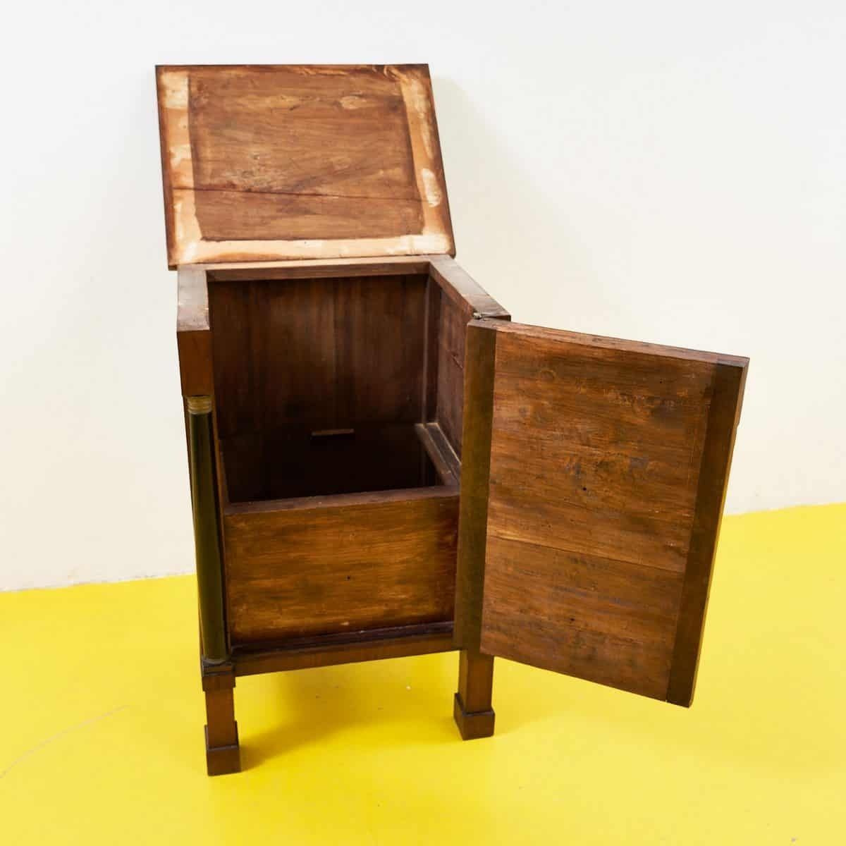 Antique Empire Bedside Table, 1800s photo buy