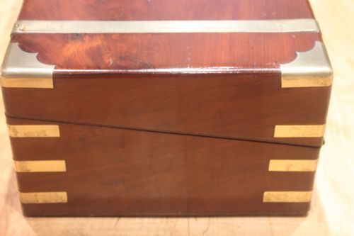 Campaign Style Mahogany Writing Slope With Secret Drawers photo 445.0