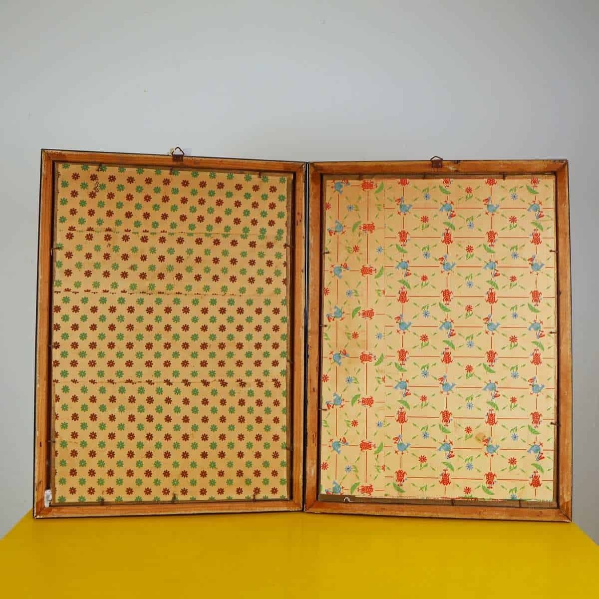 Pair Of Paintings With Vintage Photography photo vinterior
