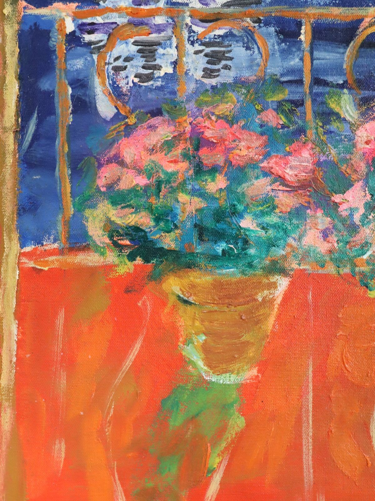 photo furniture Sunlit Balcony Oil Painting, Modernist