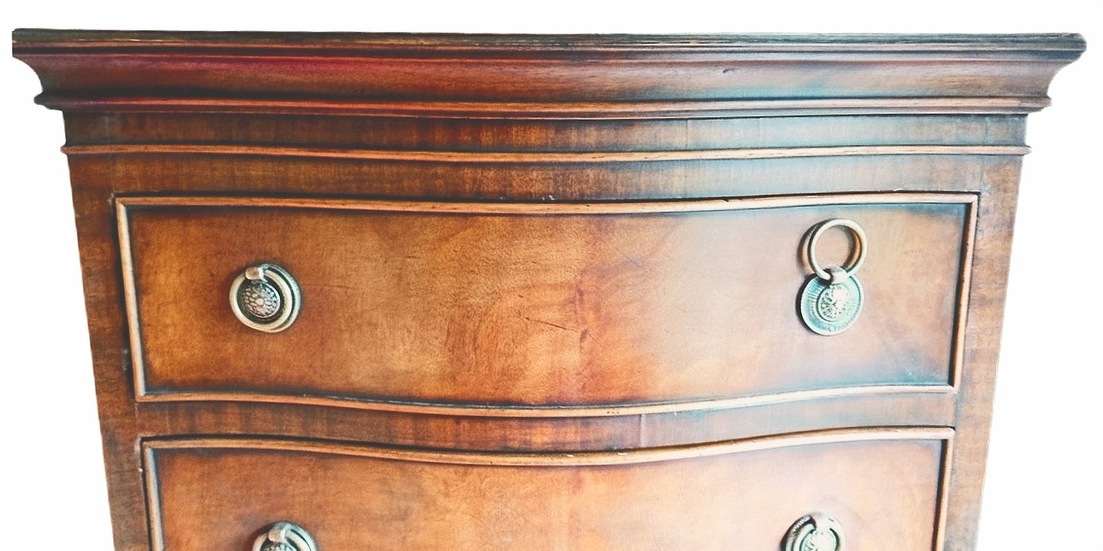 Antique Serpentine Tallboy 6 Drawer Chest By Bevan Funnell (Reprodux) photo buy