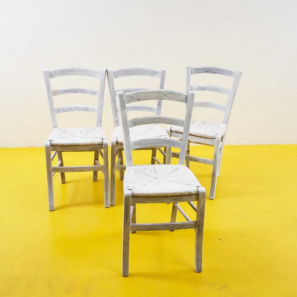 Elegant Rustic Style Chairs 4 Pieces